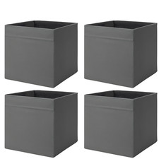 4X STORAGE BOX DARK GREY
