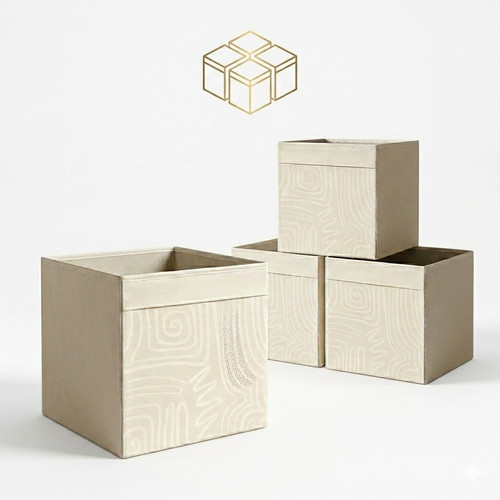 Large fabric storage box - fabric, with