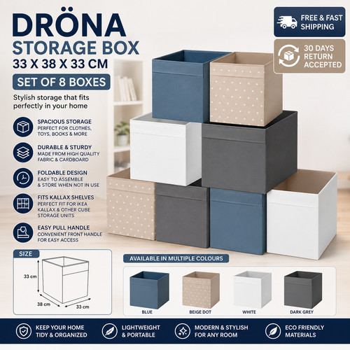 Dröna storage boxes set - drÖna,