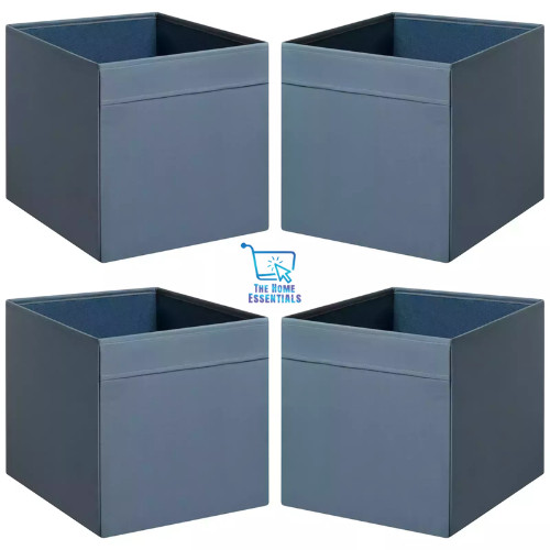 Blue storage boxes basket - blue,